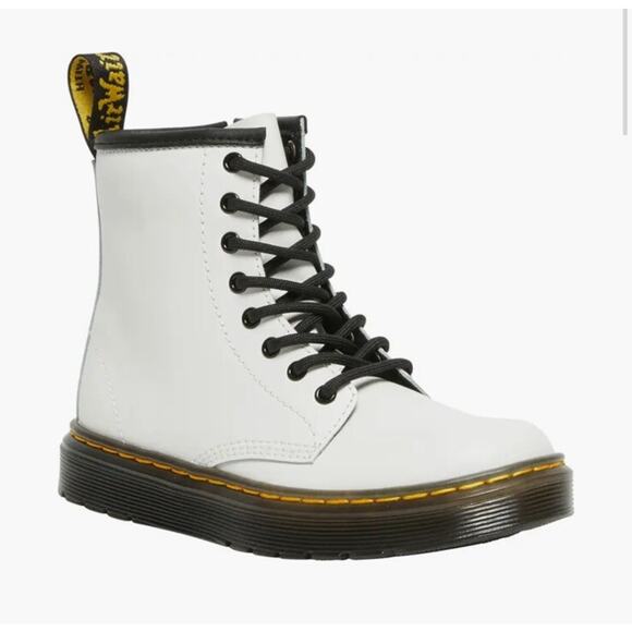 Dr. Martens Other - Dr Martens Boots Mens Size 10 Lace up 8 Eyes Combat White Smooth Leather Zavala